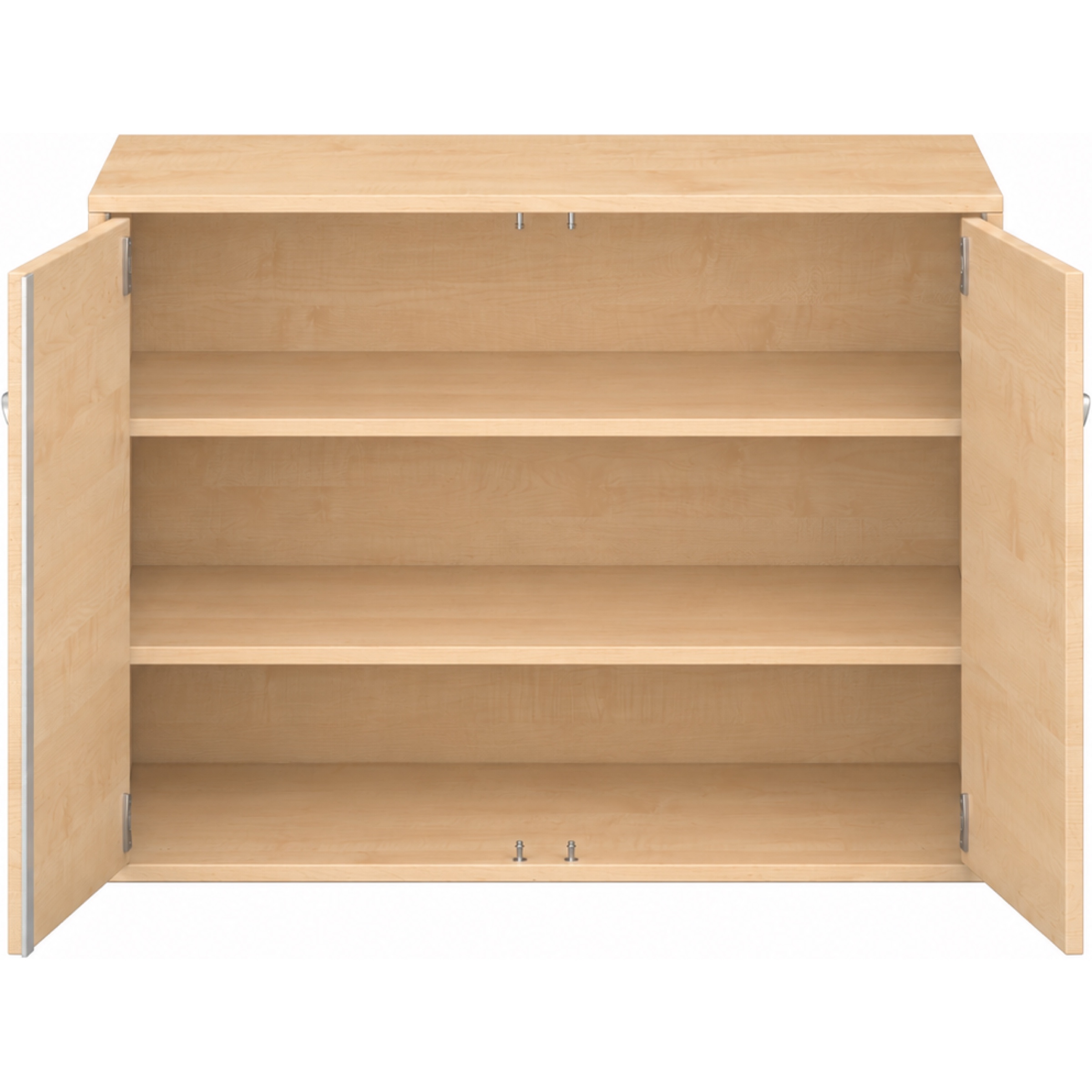Pureo Kast met dubbele deur decor B 100 x D 60 x H 75 cm in ahorn – aanzicht 3