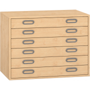 Pureo Papierkast decor B 100 x D 60 x H 75 cm in ahorn