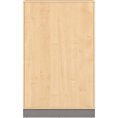 Pureo Materiaalkast met rolwagens decor B 100 x H 162,5 x D 60 cm in ahorn – aanzicht 5
