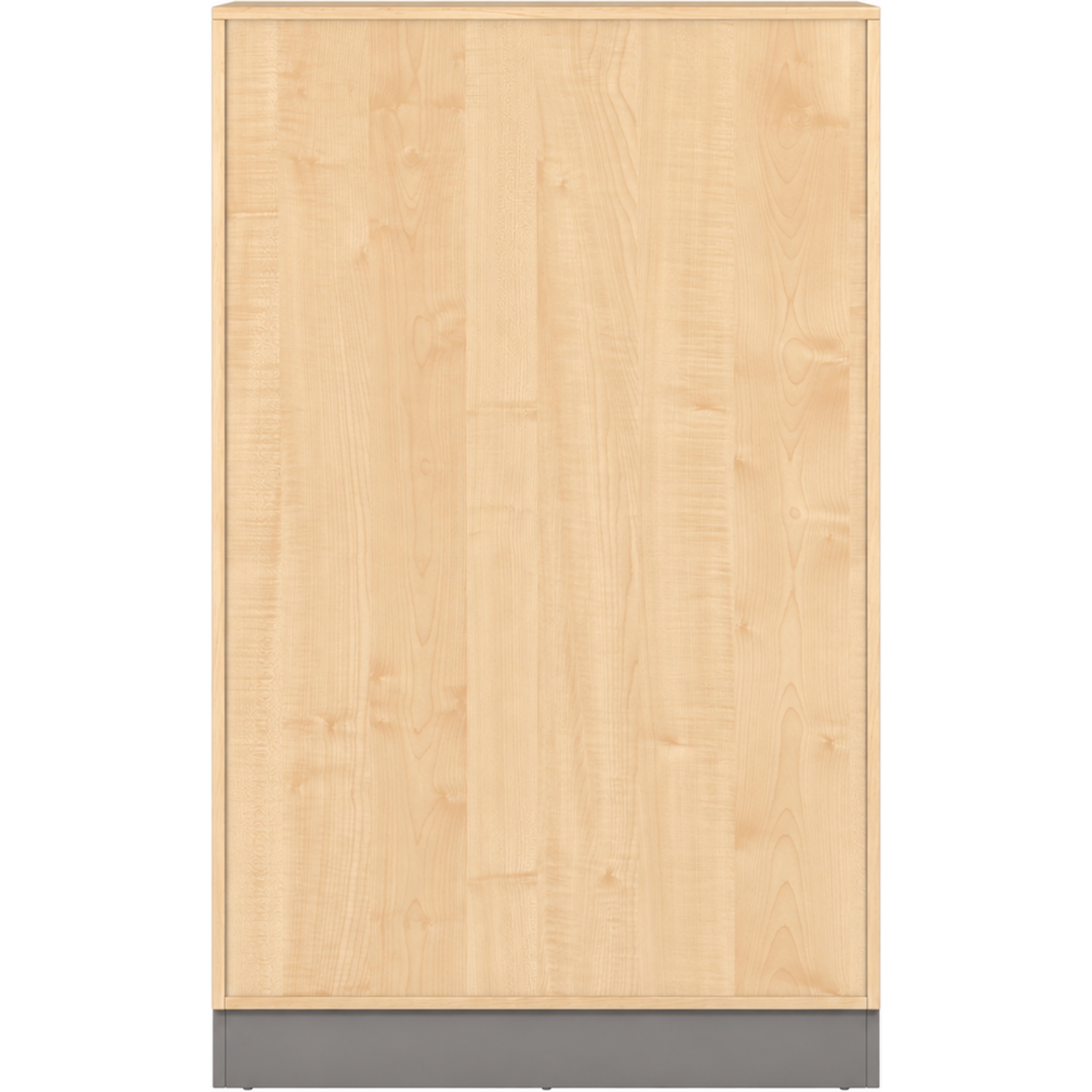 Pureo Materiaalkast met rolwagens decor B 100 x H 162,5 x D 60 cm in ahorn – aanzicht 5