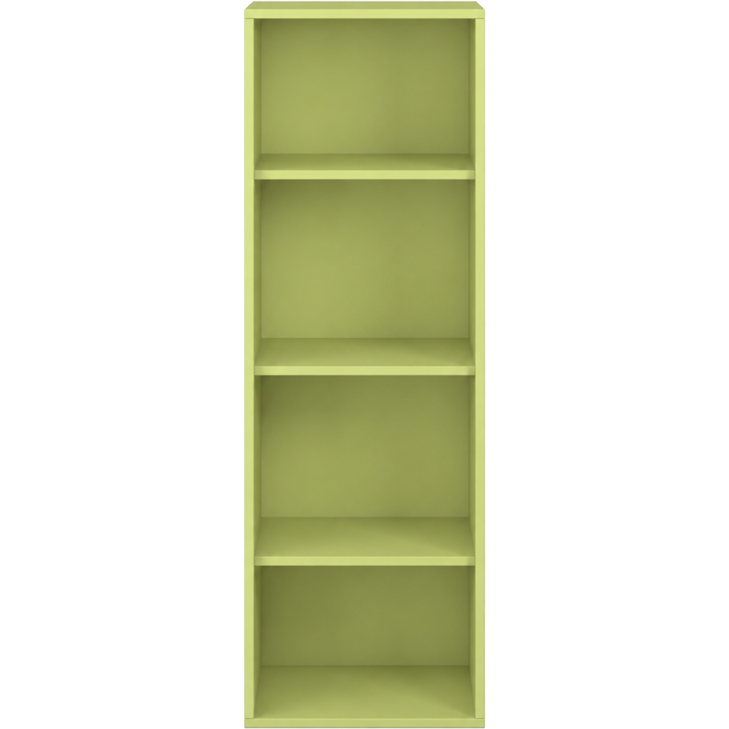 Pureo Schappenkast open decor B 50 x H 150 x D 60 cm in lindegroen – aanzicht 2