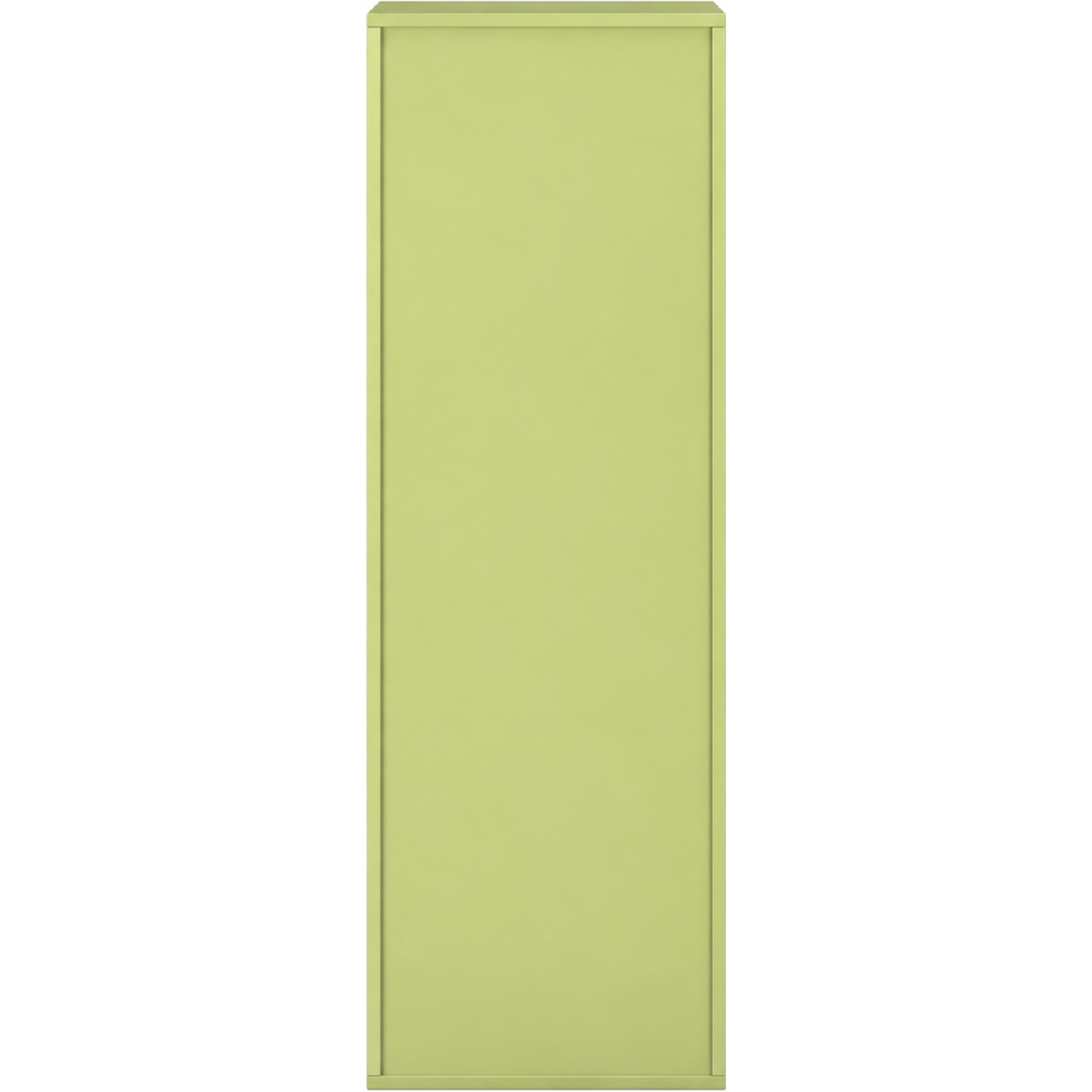 Pureo Schappenkast open decor B 50 x H 150 x D 60 cm in lindegroen – aanzicht 3