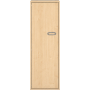 Pureo Kast met deur decor B 50 x H 150 x D 60 cm in ahorn – aanzicht 2