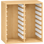 Pureo Kast voor materiaalbakken decor B 75 x D 42 x H 75 cm in ahorn