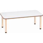 Tabulo Rechthoekige tafel 160 x 80 cm, houten poten in wit