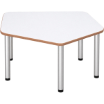 Tabulo Vijfhoek tafel klein, metalen poten
