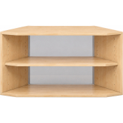 Pureo Kast 60° open decor B 96,4 x D 43,7 x H 50 cm in ahorn – aanzicht 2