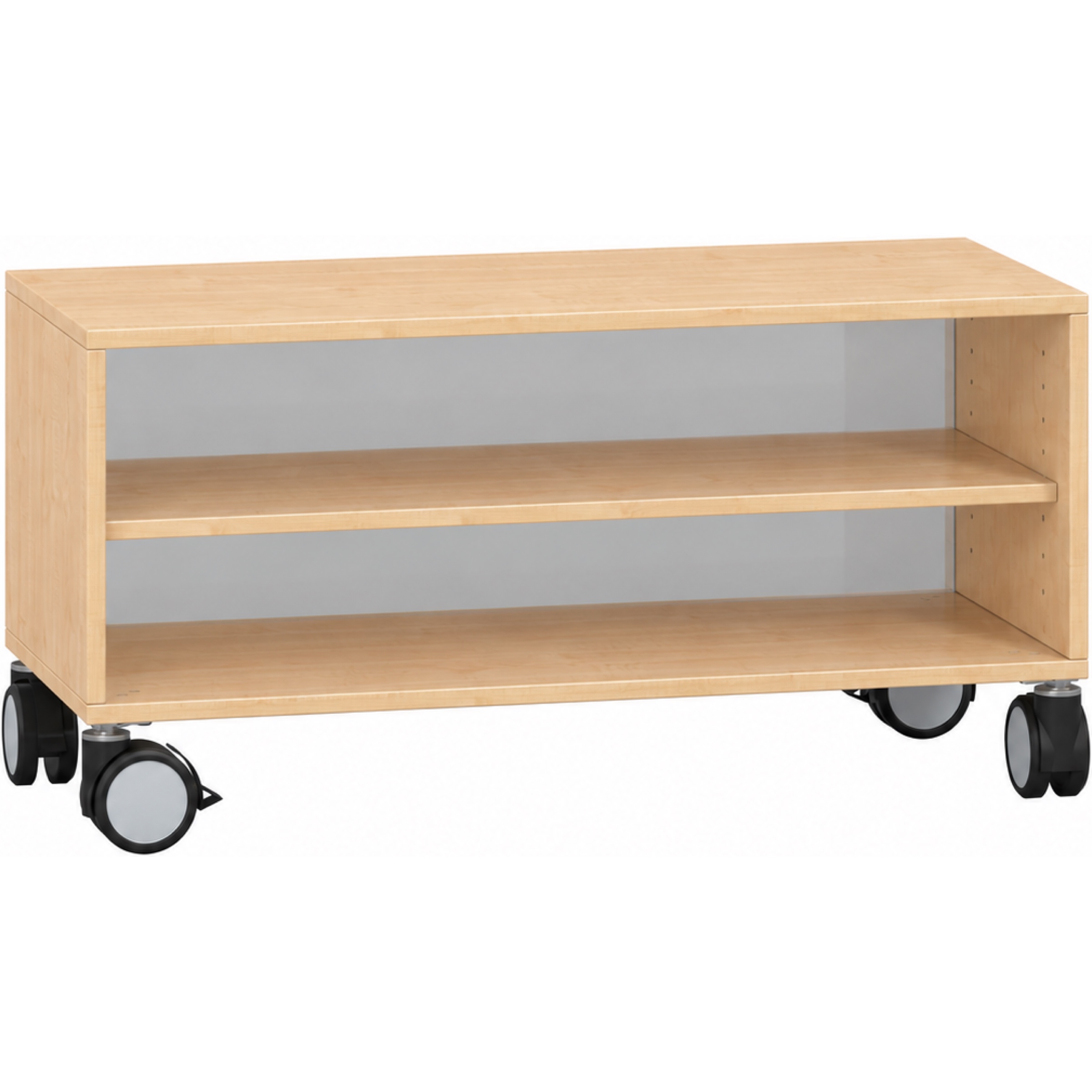 Pureo Schappenkast acryl open decor B 100 x D 42 x H 37,5 cm in ahorn